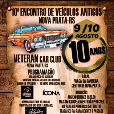 10º Encontro de Veículos Antigos de Nova Prata