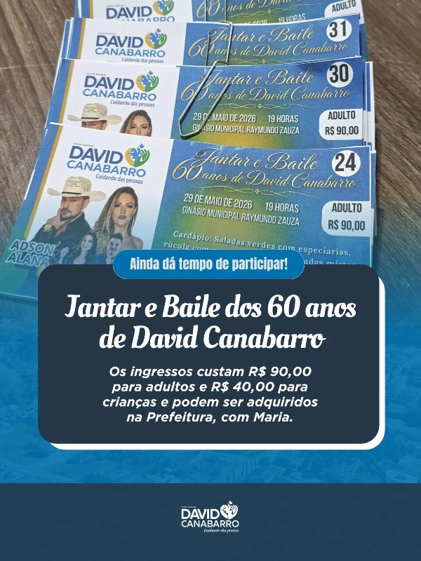 Jantar-Show 60 Anos de David Canabarro