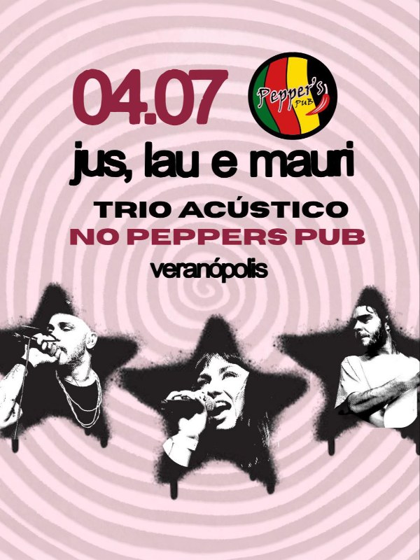 Trio acústico - Jus, Lau e Mauri