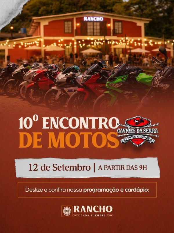 10º Encontro do Moto Grupo Gaviões da Serra