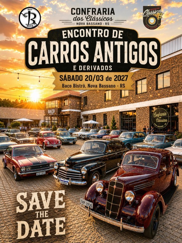 Encontro de Carros Antigos e Derivados
